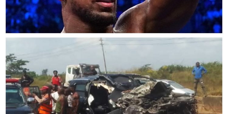 Fitaccen ɗan dambe, Anthony Joshua, ya tsallake rijiya da baya yayin da hatsarin mota ya kashe mutum biyu a Ogun
