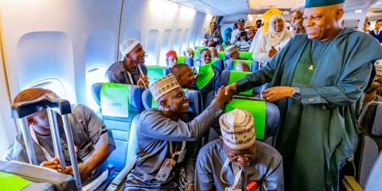 Shettima ya ƙaddamar da jigilar maniyyatan Hajjin bana da kwashe alhazai 500 a Abuja